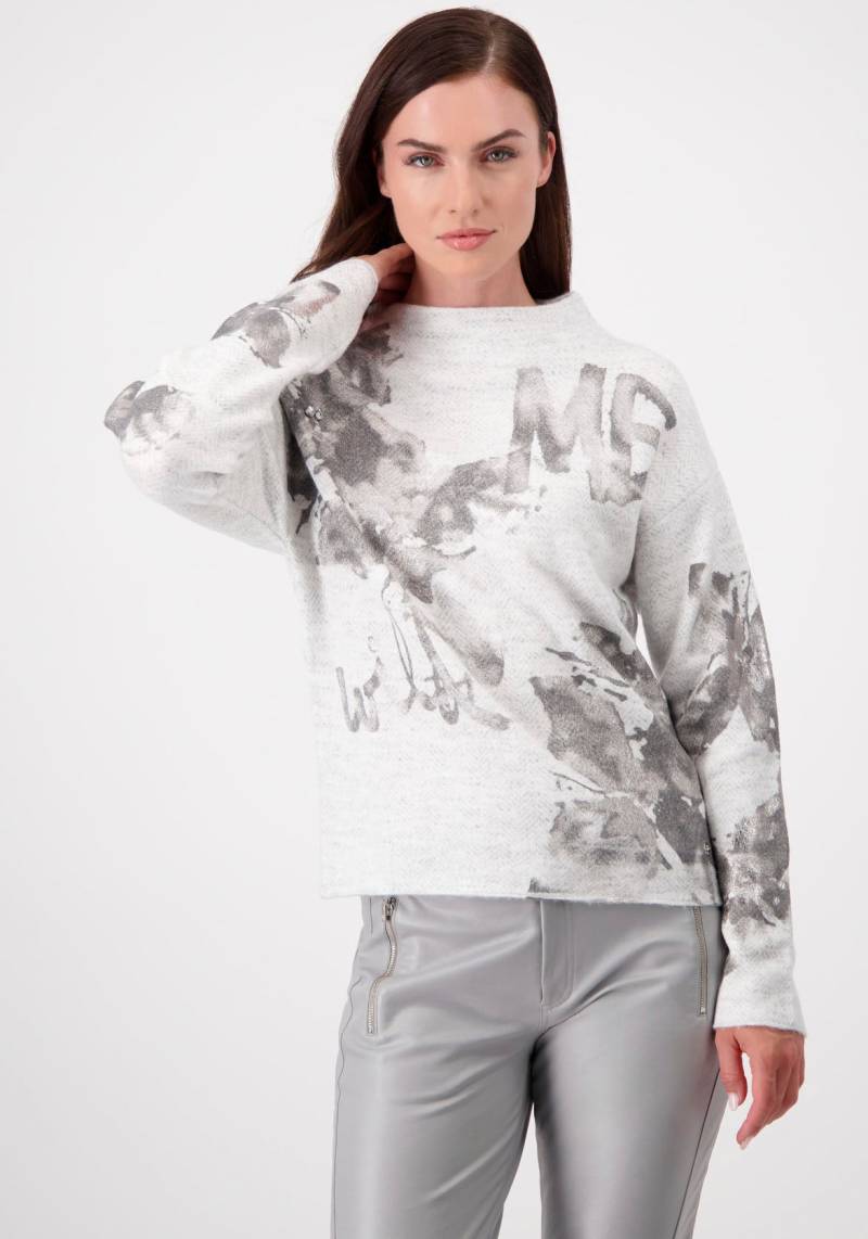 Monari Stehkragenpullover, mit Alloverprint von Monari