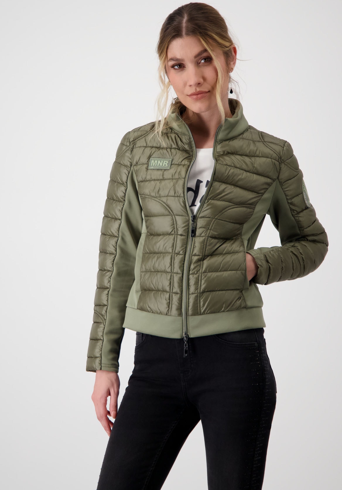 Monari Steppjacke, im Materialmix von Monari