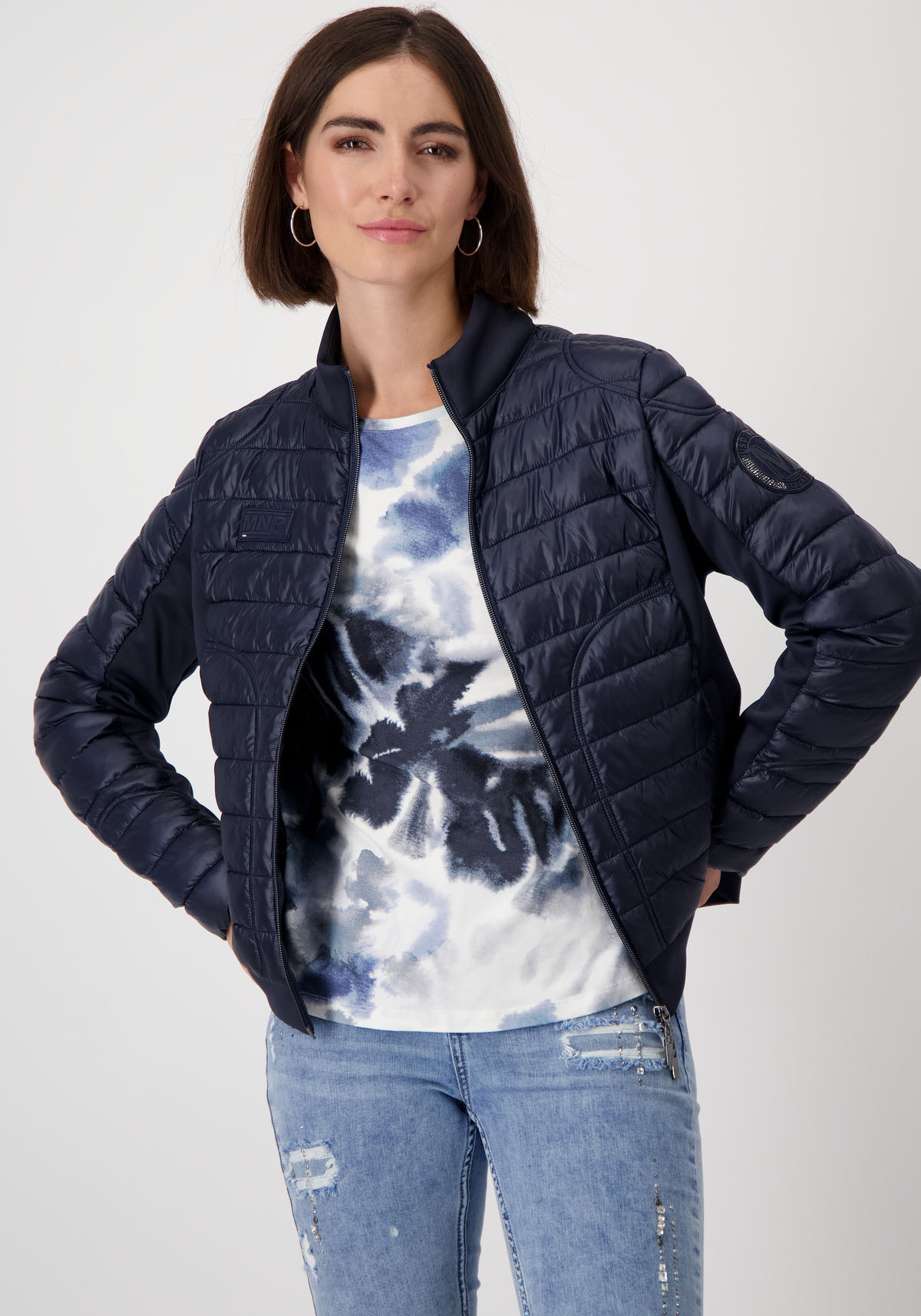 Monari Steppjacke, im Materialmix von Monari