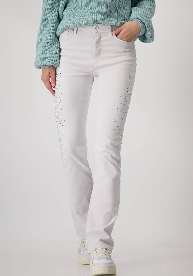 Monari Stretch-Jeans, mit Glitzersteinchen von Monari