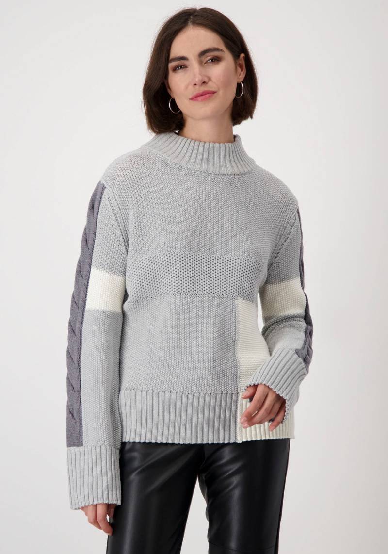 Monari Strickpullover, mit Colourblocking von Monari