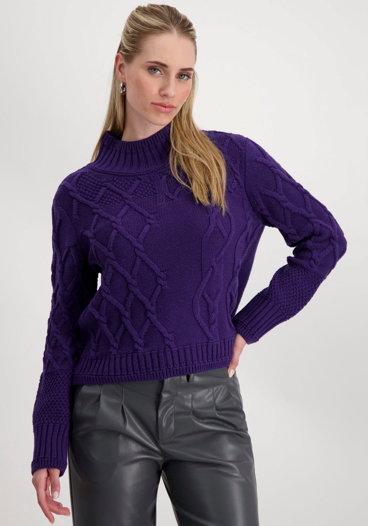 Monari Strickpullover, mit Rautenmuster von Monari