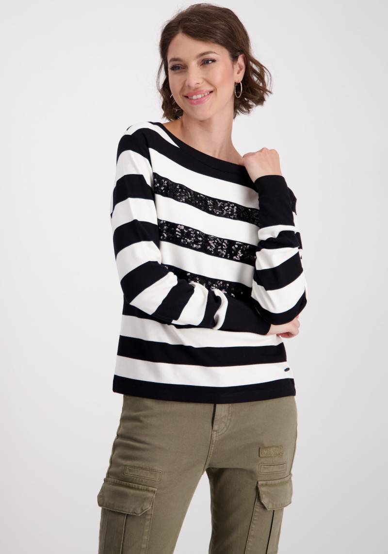 Monari Sweatshirt, mit Blockstreifen von Monari