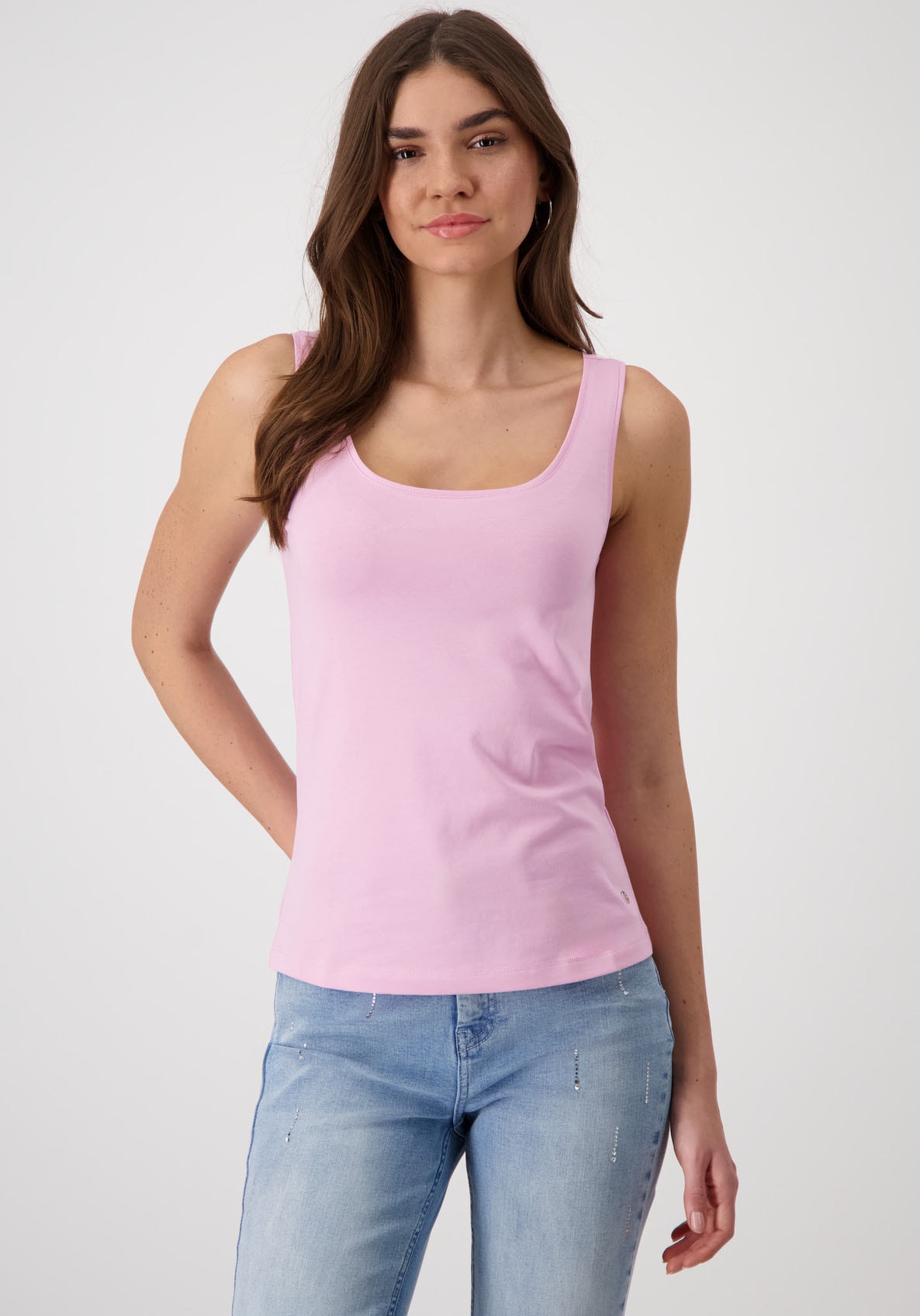 Monari Tanktop, mit tiefem Rundhalsausschnitt Monari Tanktop, mit tiefem Rundhalsausschnitt von Monari