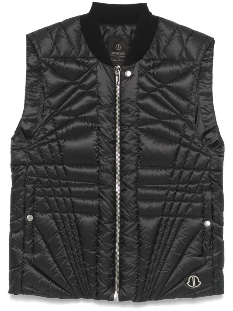 Moncler + Rick Owens Megapenta Flight gilet - Black von Moncler + Rick Owens