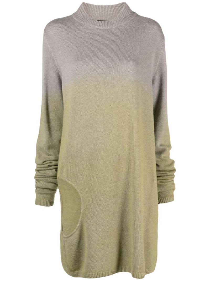 Moncler + Rick Owens Subhuman cut-out jumper - Grey von Moncler + Rick Owens