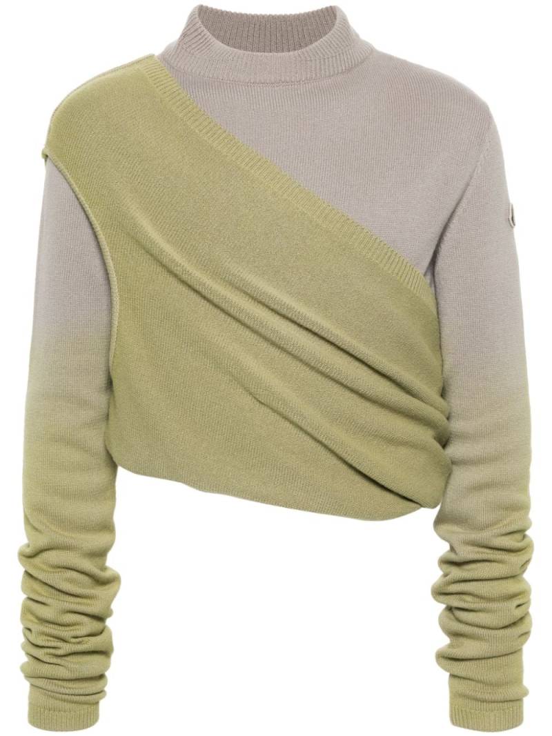 Moncler + Rick Owens ombré-effect cashmere jumper - Grey von Moncler + Rick Owens