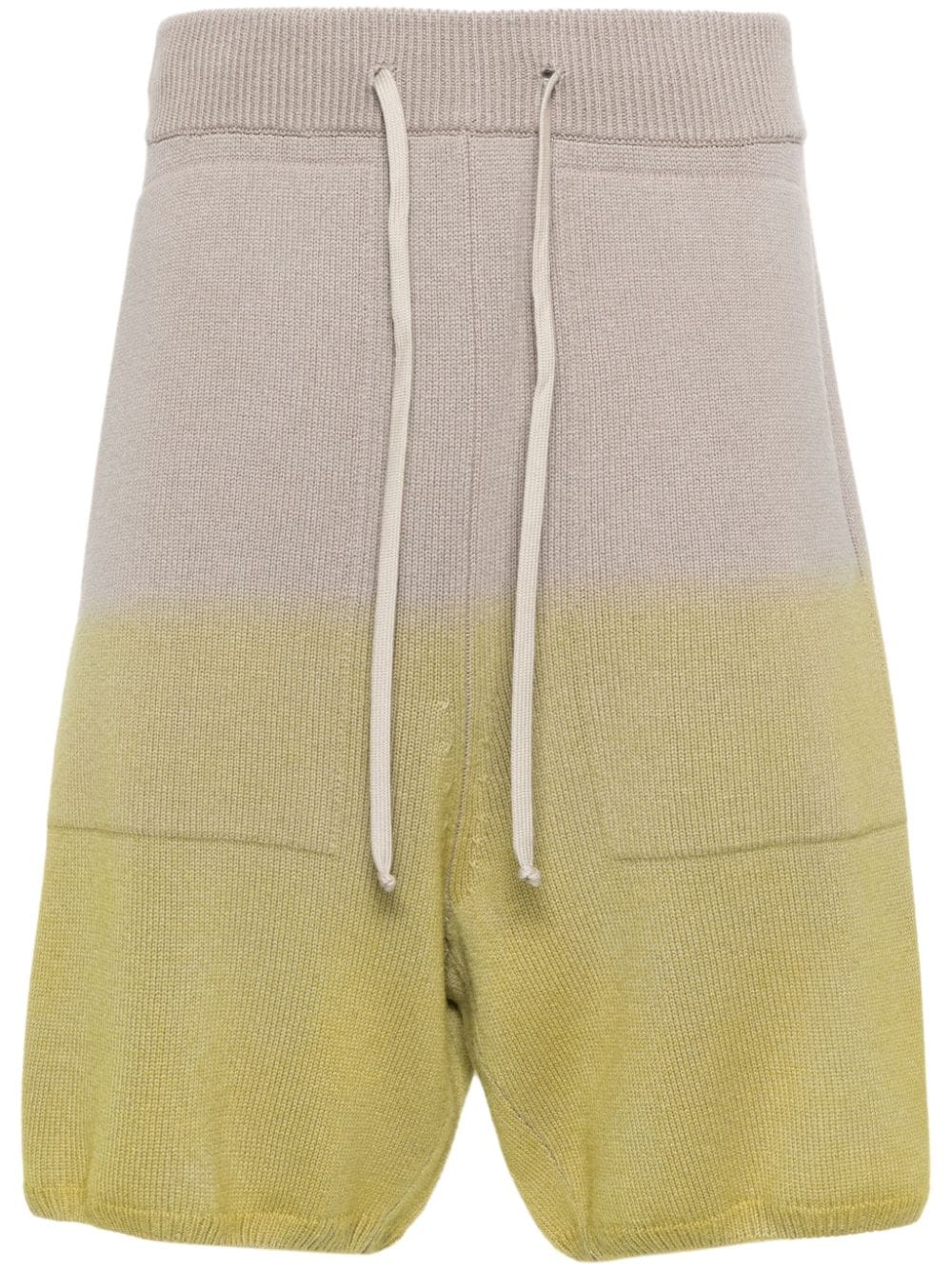 Moncler + Rick Owens ombré-effect cashmere shorts - Grey von Moncler + Rick Owens