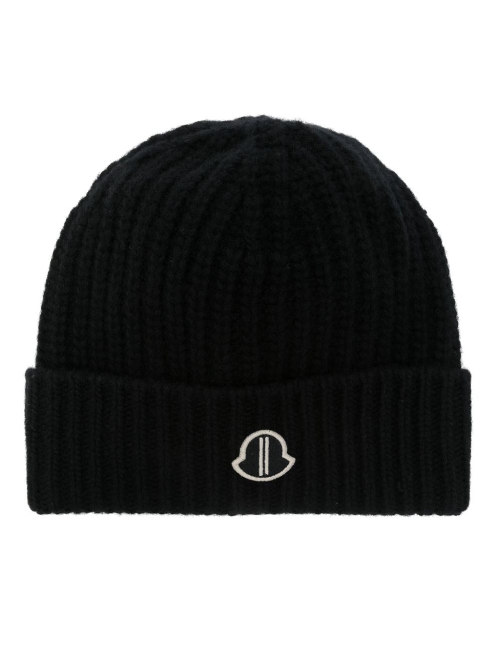 Moncler + Rick Owens ribbed-knit beanie - Black von Moncler + Rick Owens