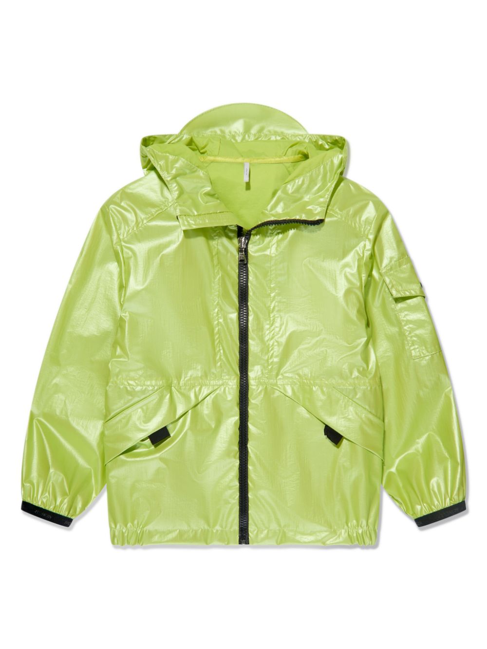 Moncler Enfant Akello logo-patch hooded jacket - Green von Moncler Enfant