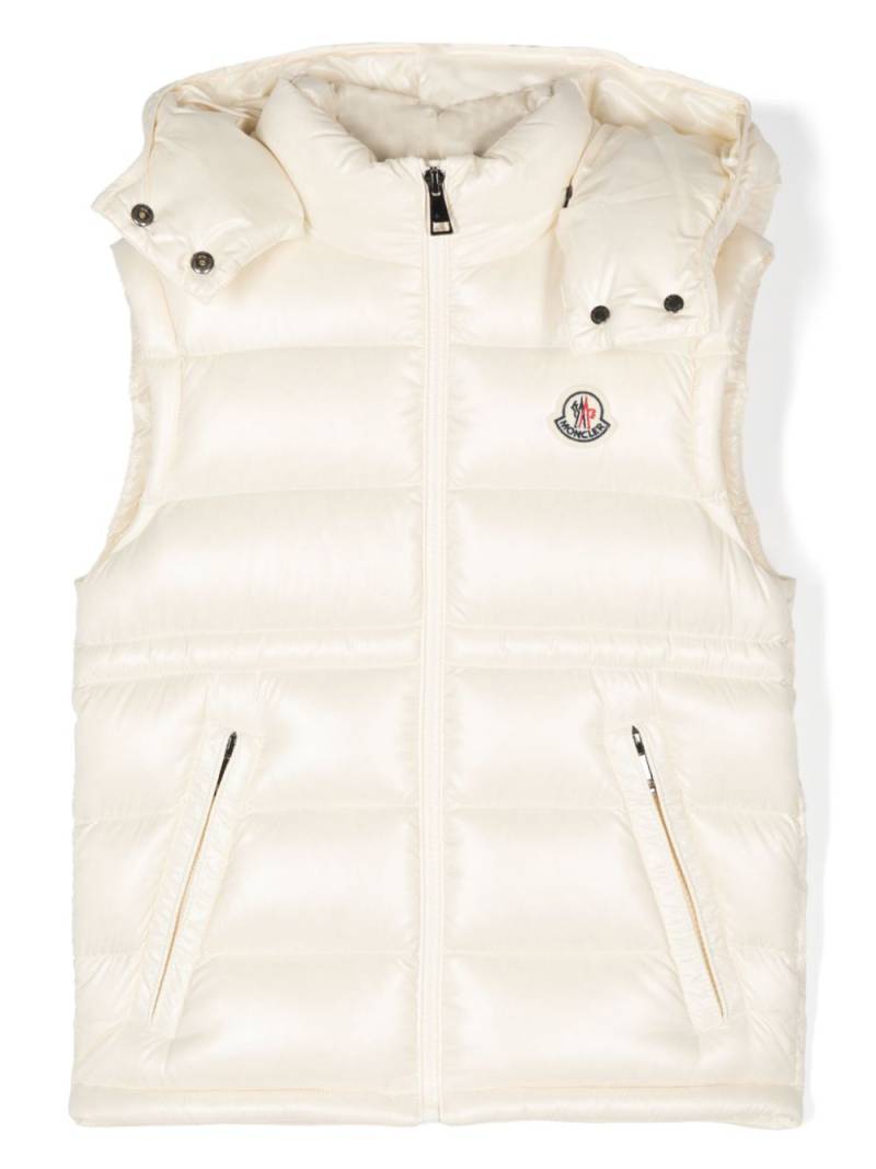 Moncler Enfant Ania gilet - White von Moncler Enfant