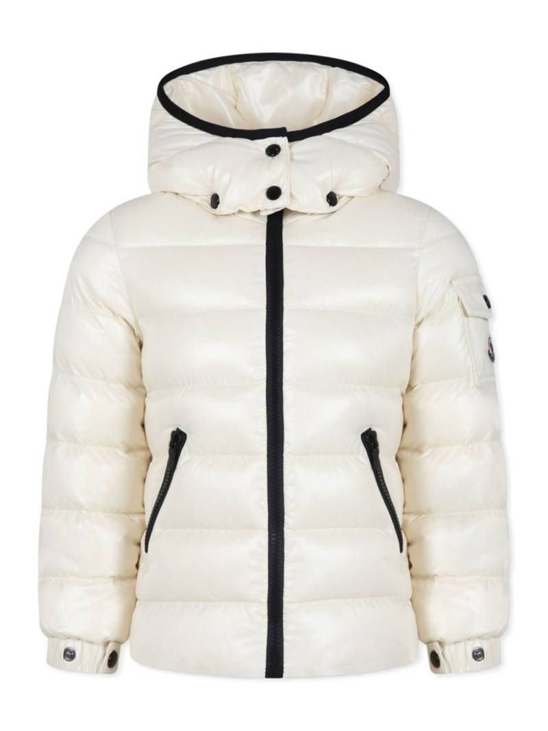 Moncler Enfant Bady contrast-trim puffer jacket - Neutrals von Moncler Enfant