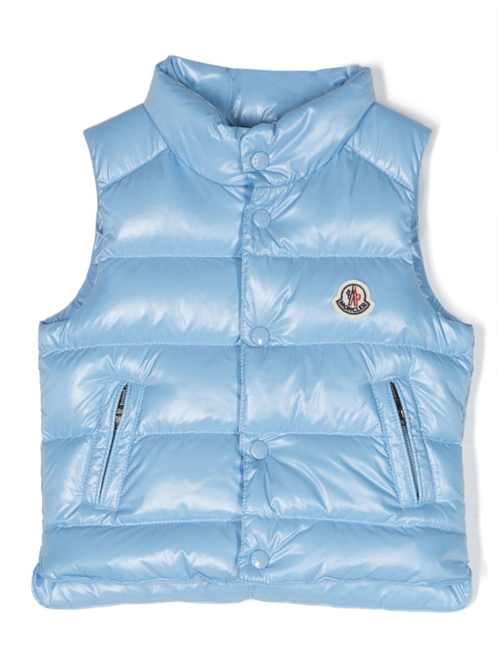 Moncler Enfant Bernard down-feather gilet - Blue von Moncler Enfant