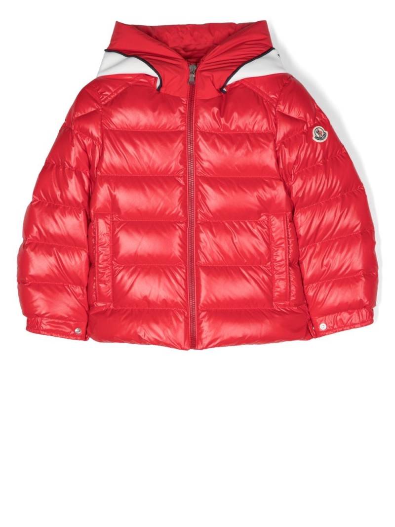 Moncler Enfant Cardere padded down jacket - Red von Moncler Enfant