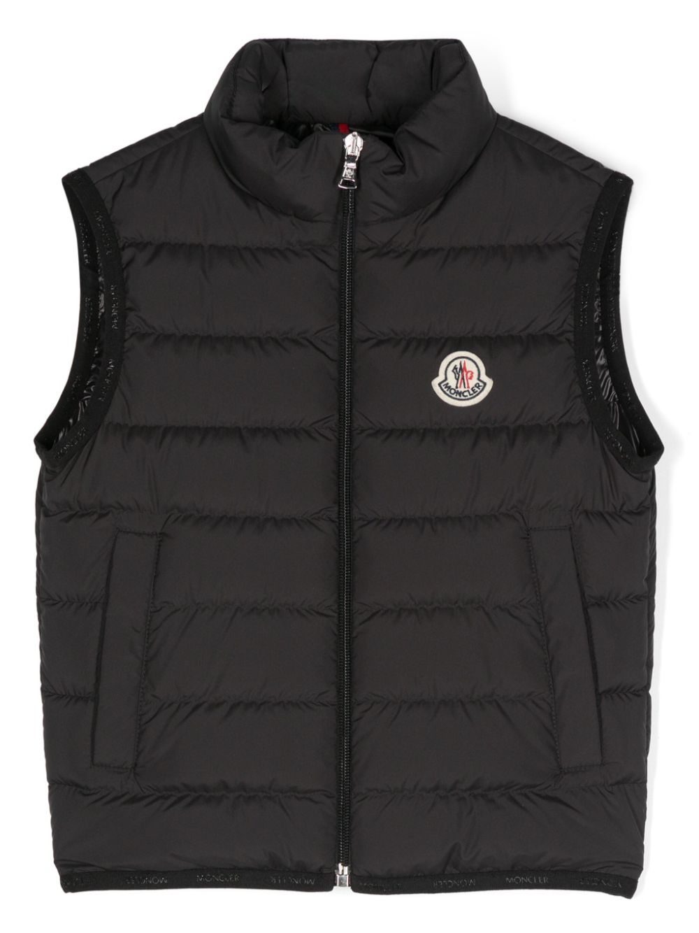 Moncler Enfant Contrin padded gilet - Black von Moncler Enfant