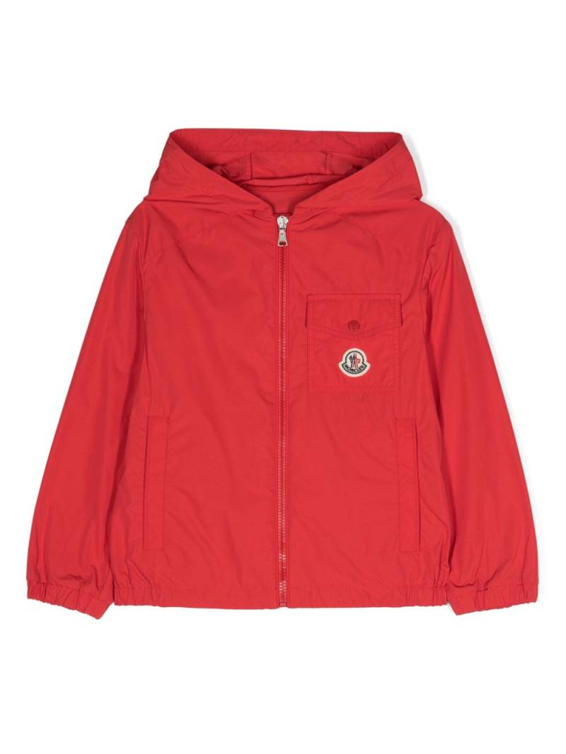 Moncler Enfant Ebo logo-print rain jacket - Red von Moncler Enfant