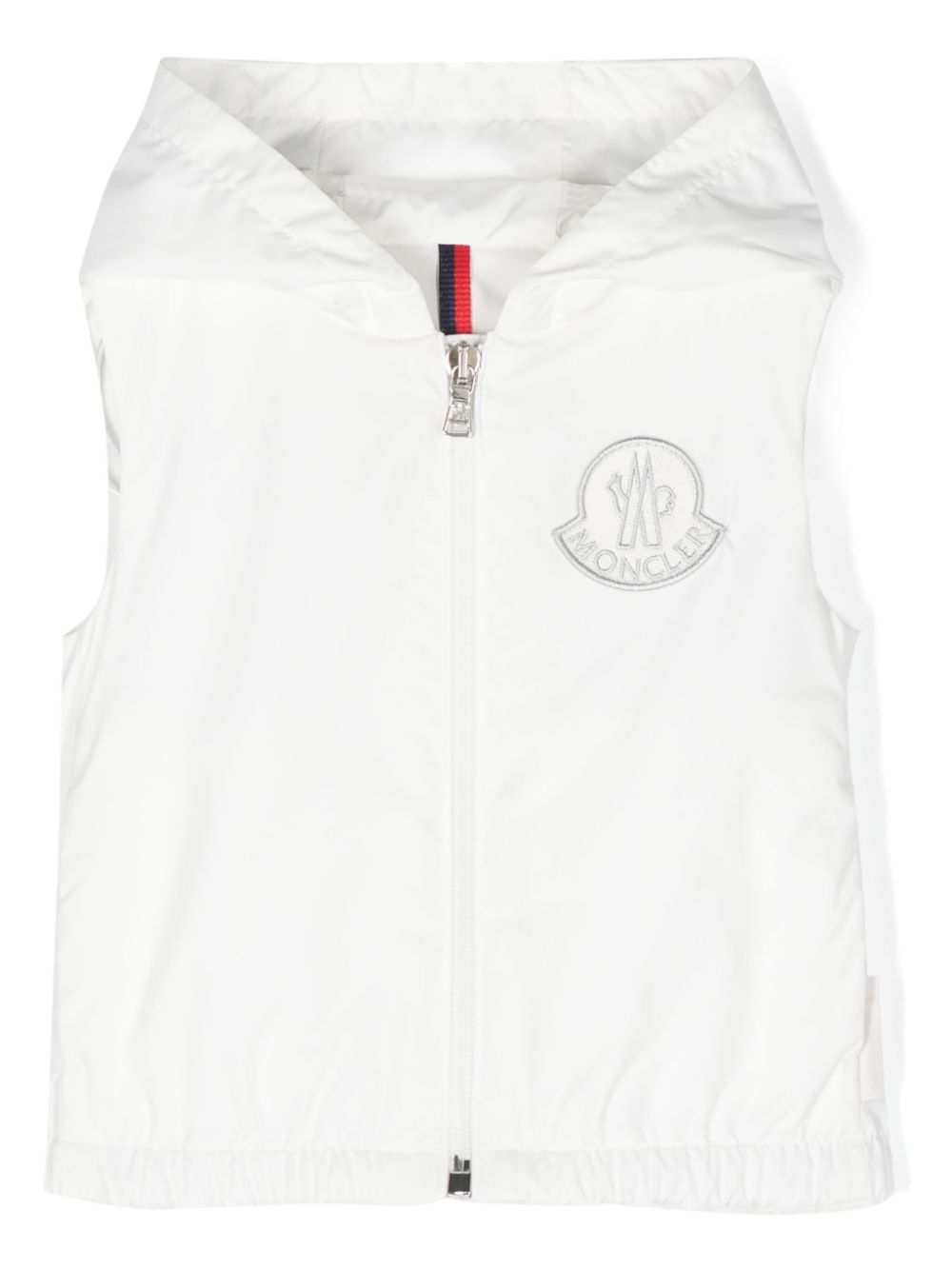 Moncler Enfant Essien logo-patch gilet - White von Moncler Enfant