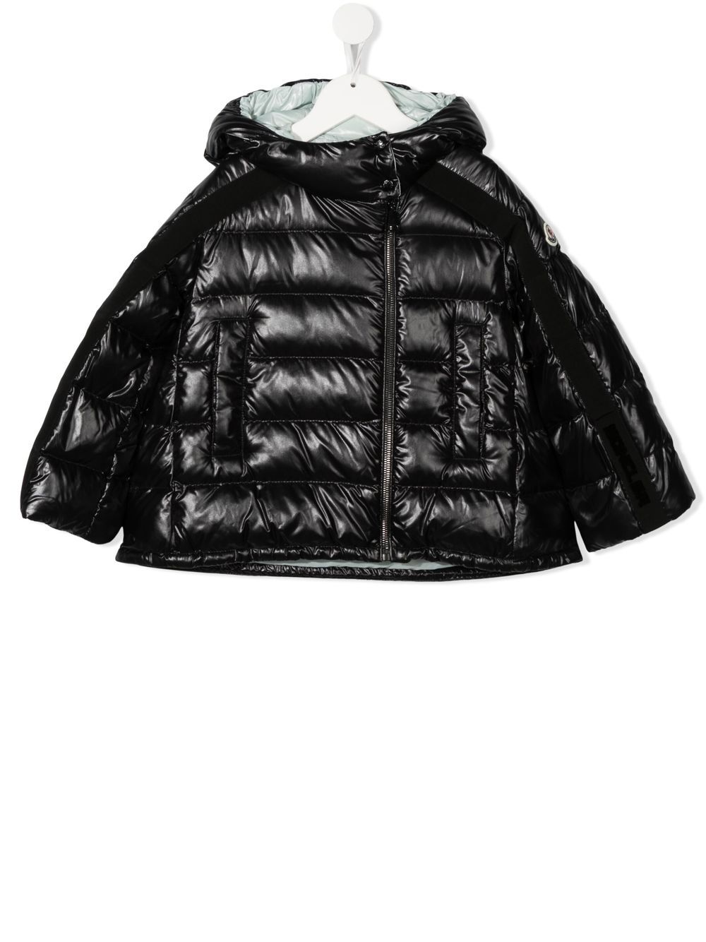 Moncler Enfant Galsin padded biker jacket - Black von Moncler Enfant