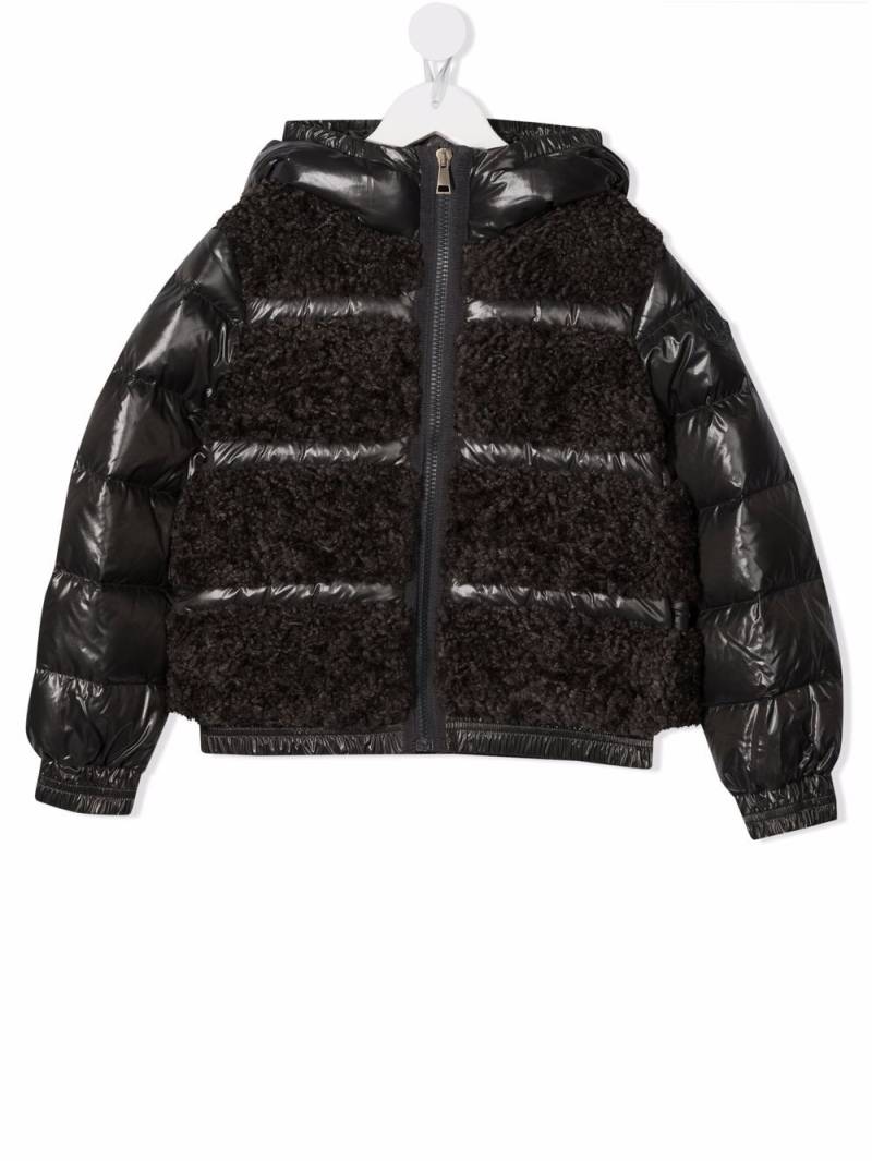 Moncler Enfant Gentiane padded down jacket - Grey von Moncler Enfant