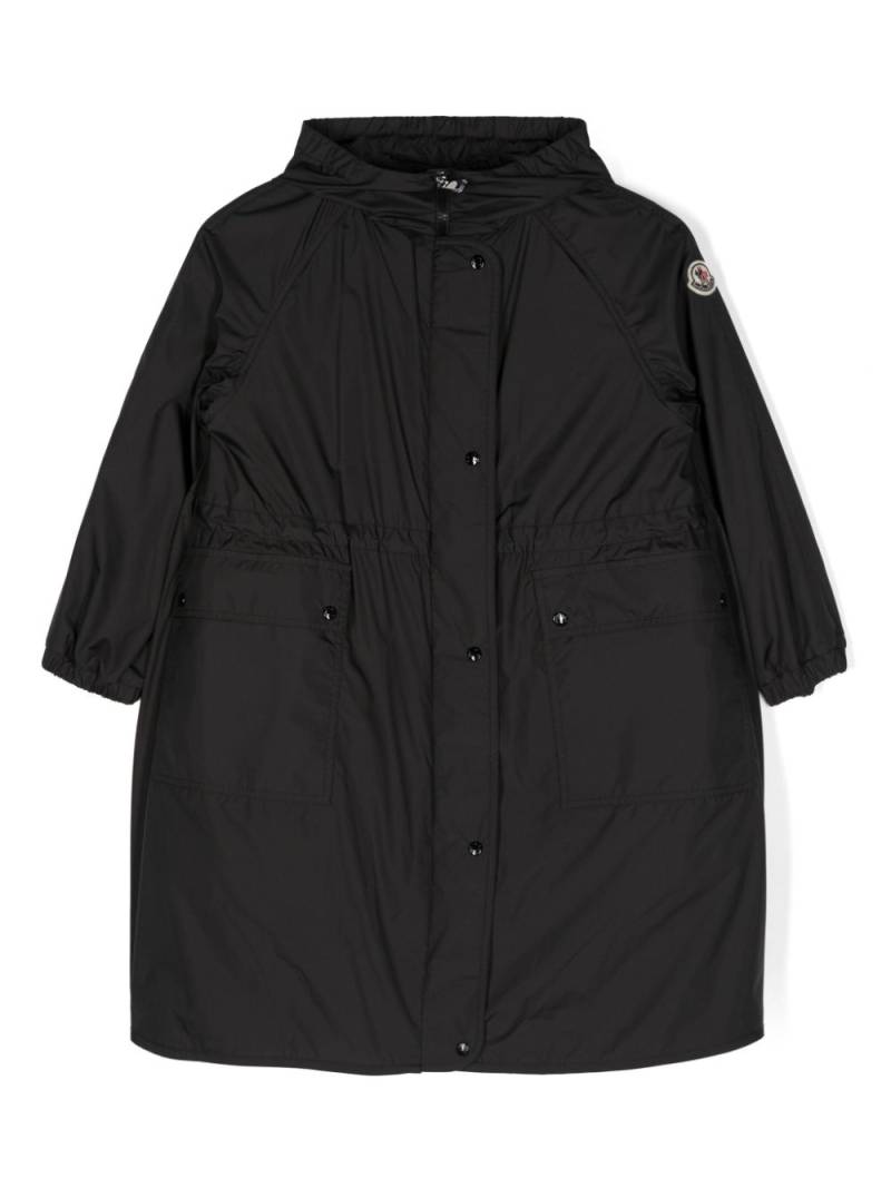 Moncler Enfant Ioudith hooded raincoat - Black von Moncler Enfant