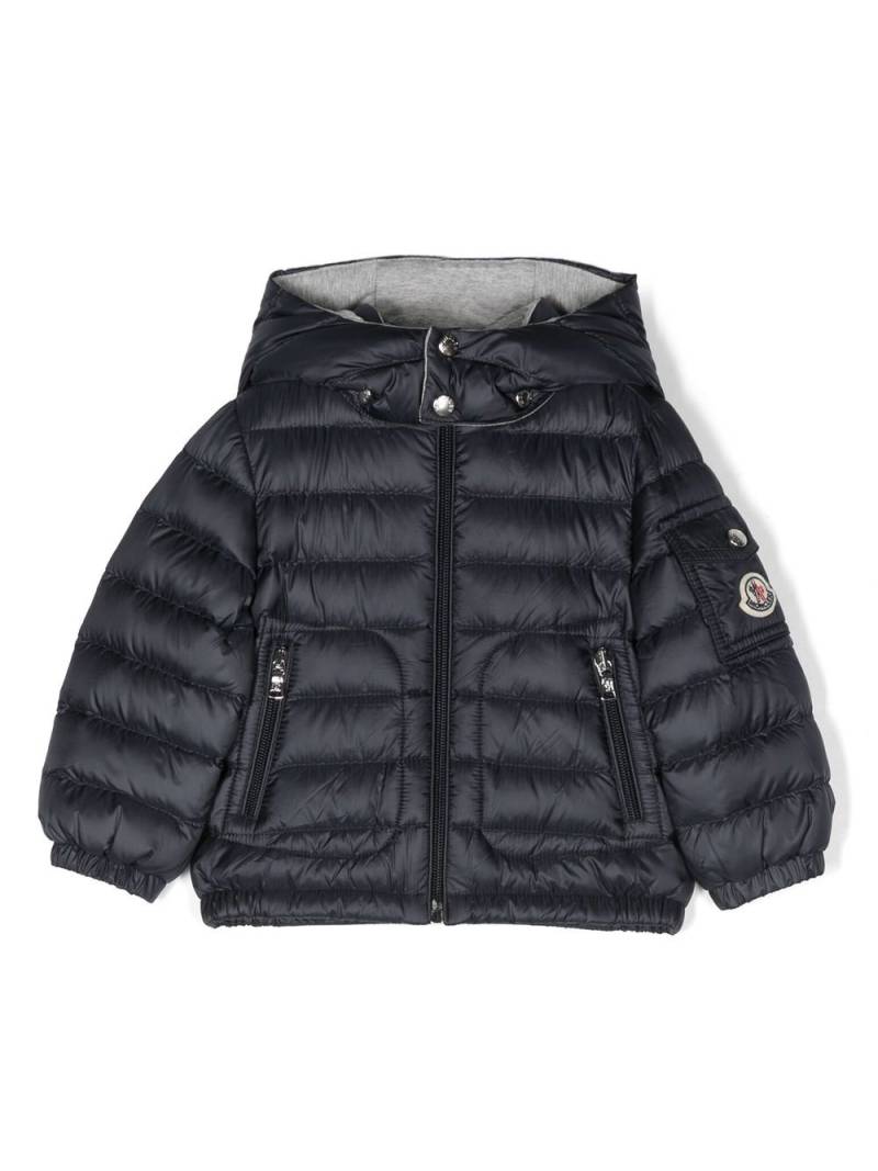 Moncler Enfant Lauros logo-patch sleeve padded jacket - Blue von Moncler Enfant