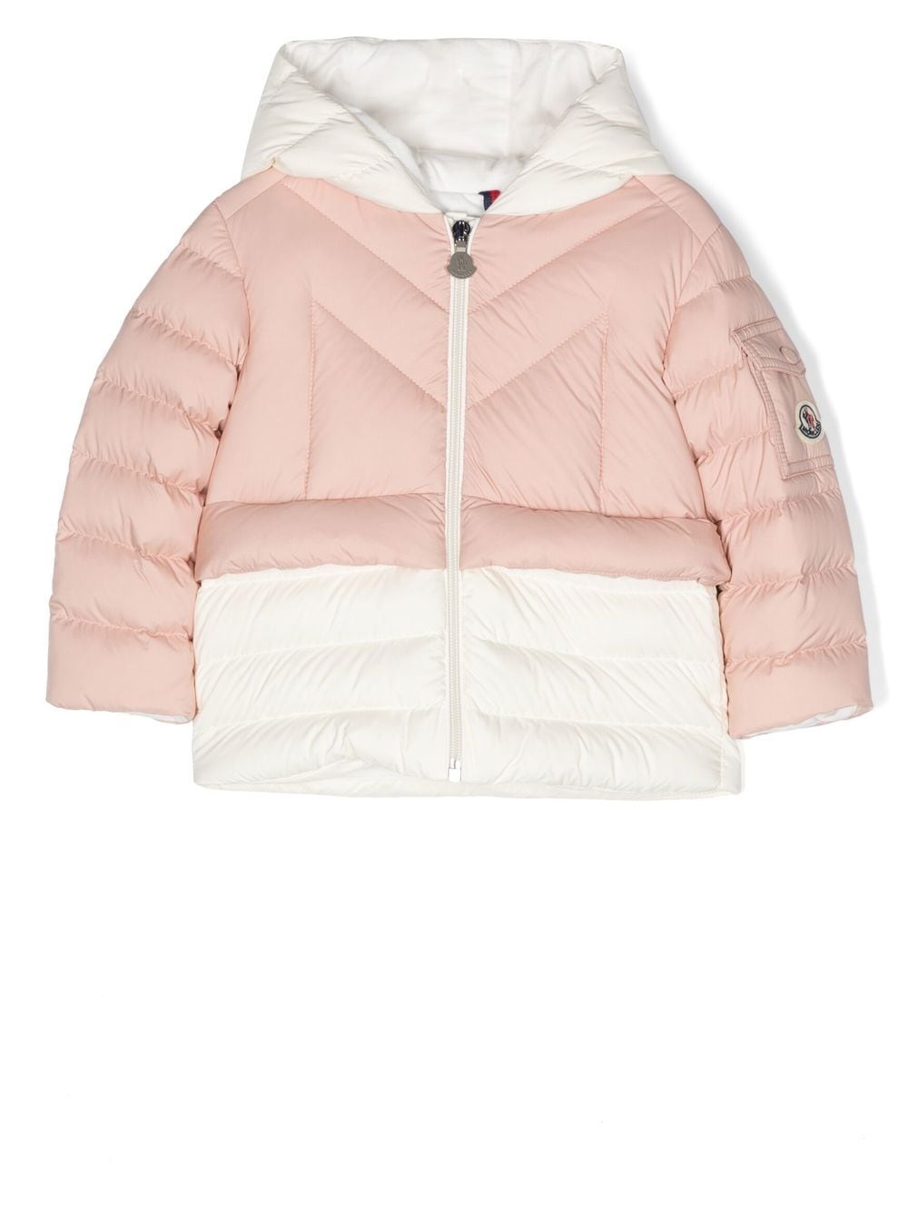 Moncler Enfant Liama two-tone puffer jacket - Pink von Moncler Enfant