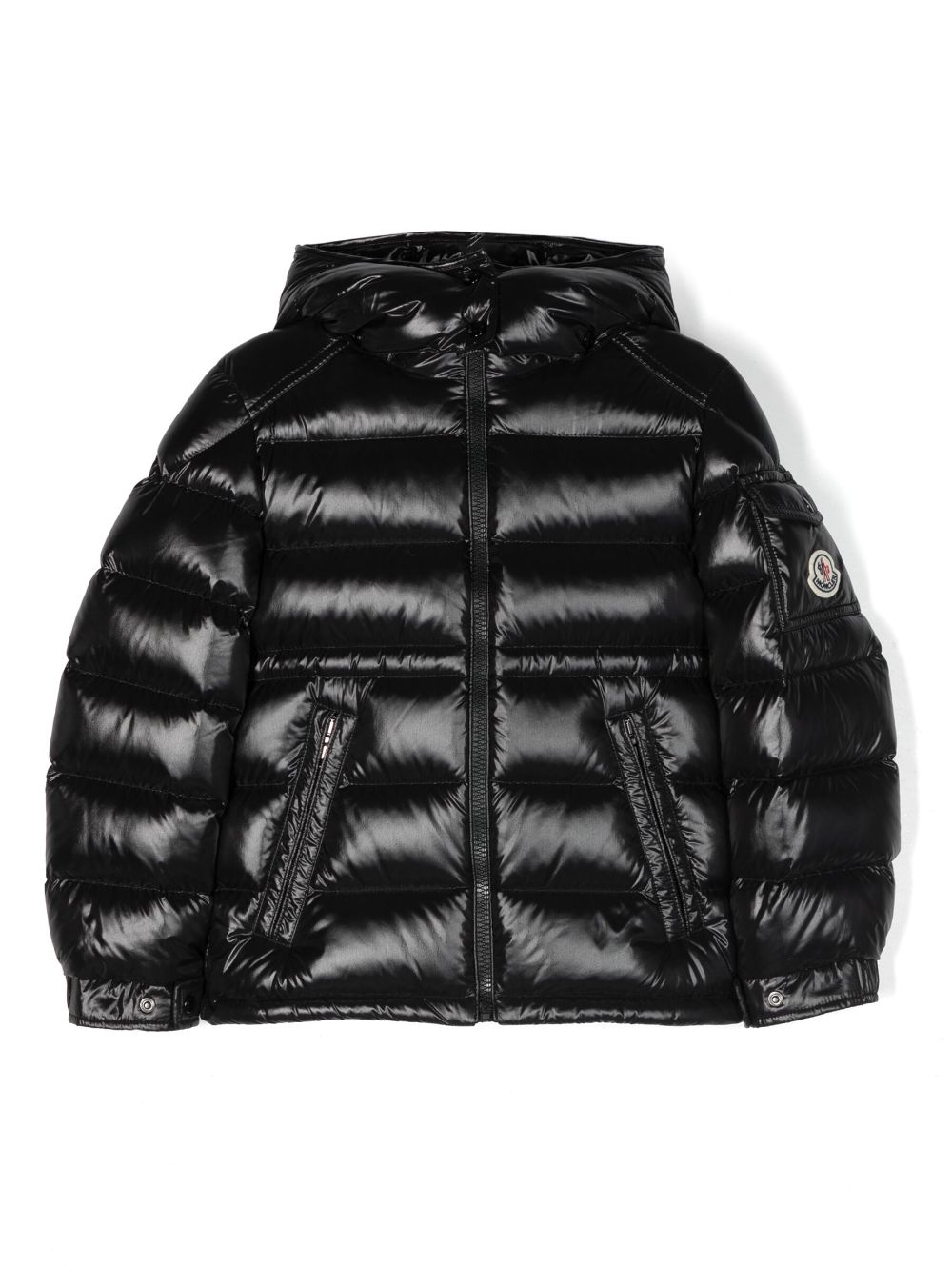 Moncler Enfant Maire logo-appliqué padded jacket - Black von Moncler Enfant