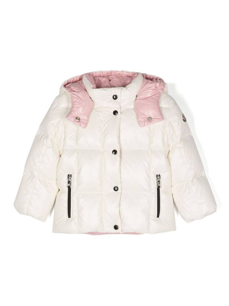 Moncler Enfant Parana detachable-hood puffer jacket - White von Moncler Enfant