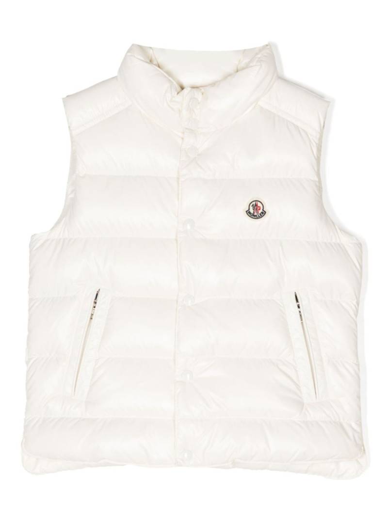 Moncler Enfant Tib padded gilet - White von Moncler Enfant