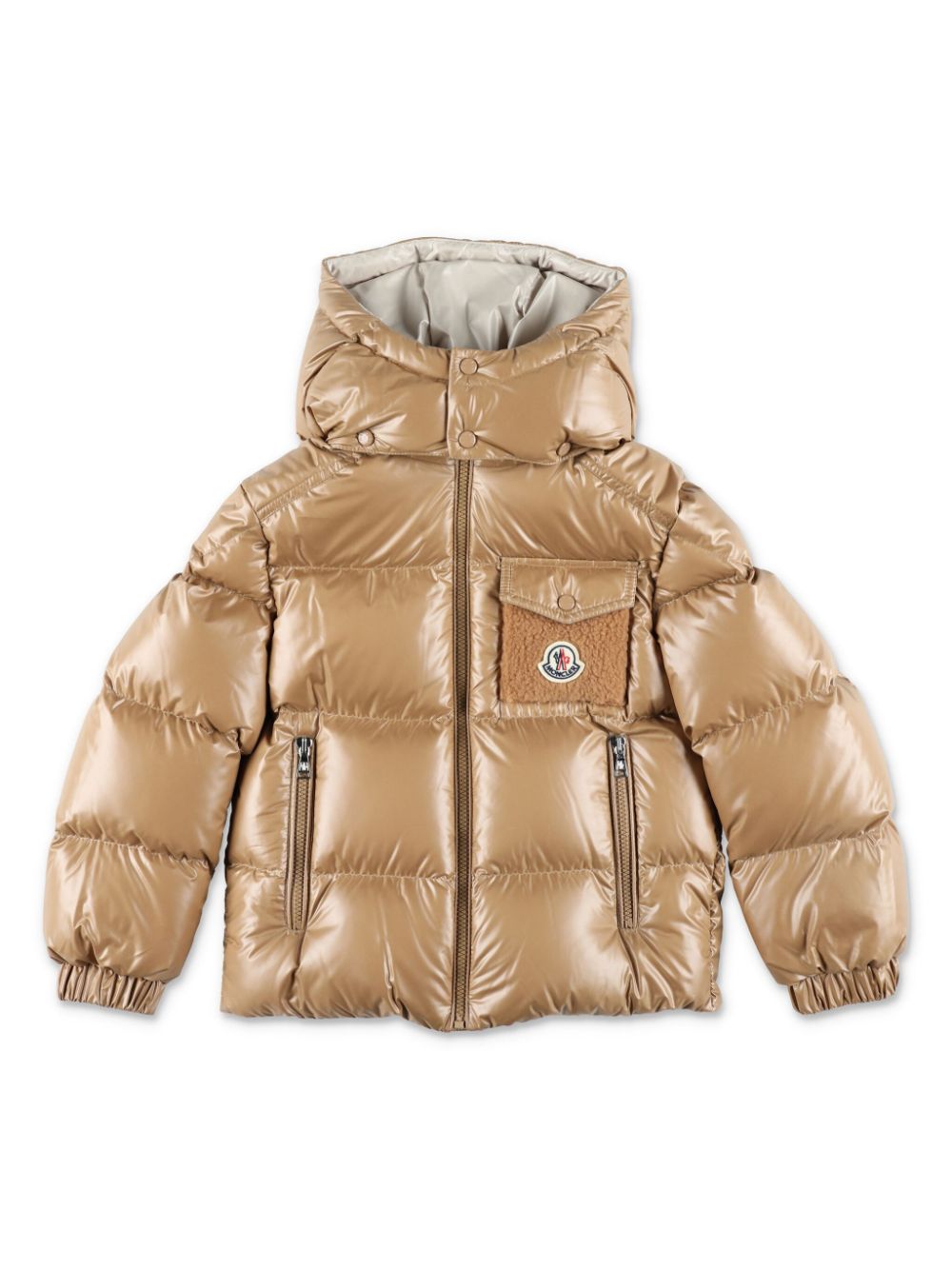 Moncler Enfant Yule hooded jacket - Neutrals von Moncler Enfant