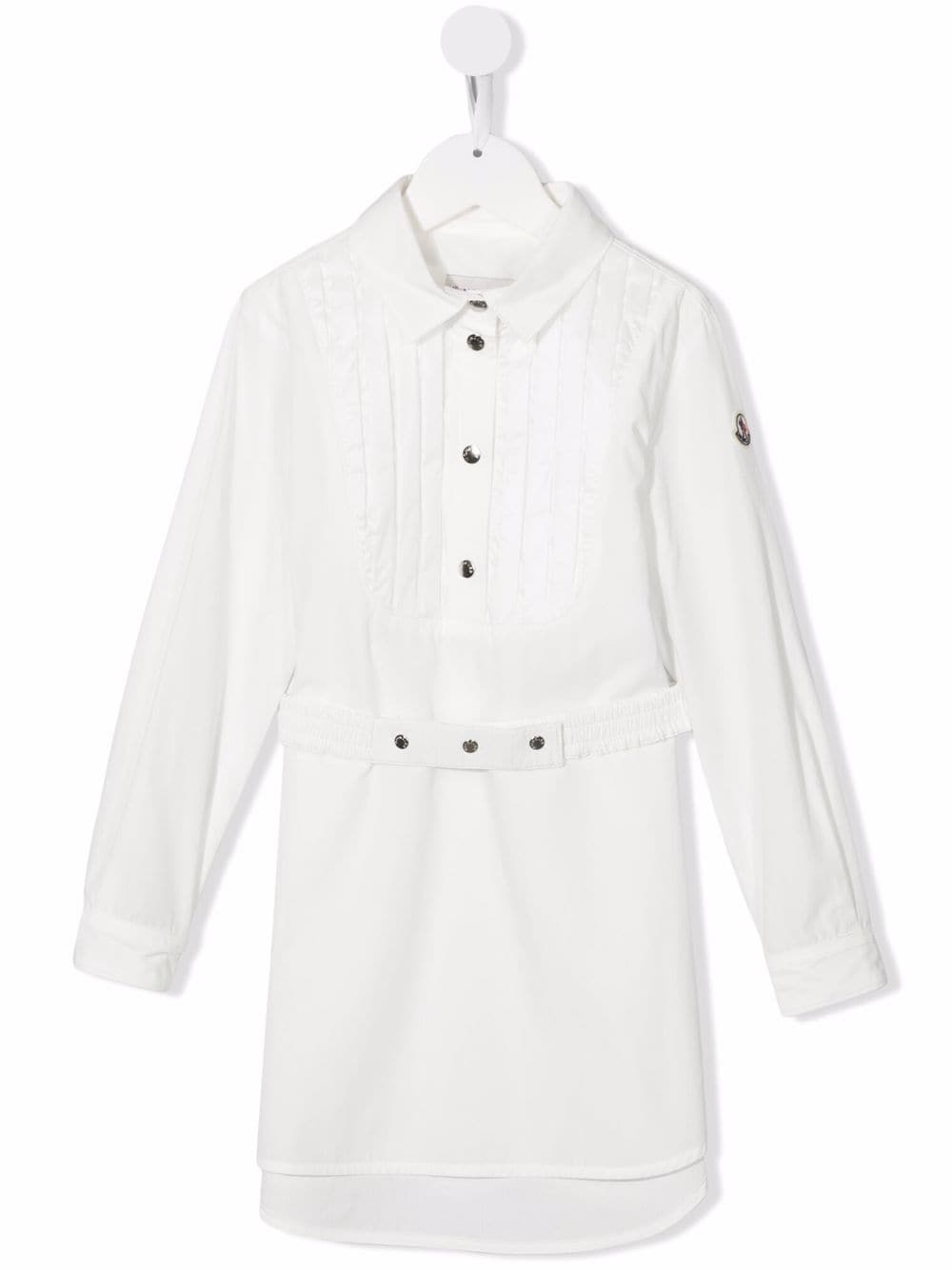 Moncler Enfant belted-waist dress - White von Moncler Enfant