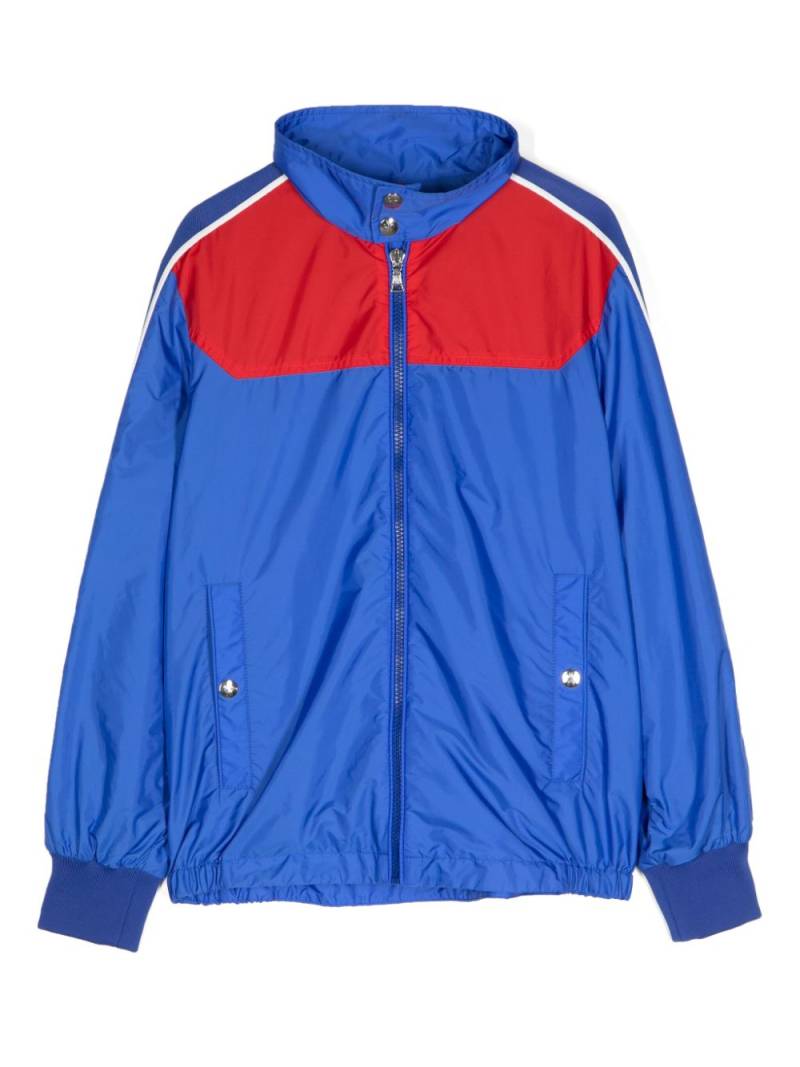 Moncler Enfant colour-block shell jacket - Blue von Moncler Enfant