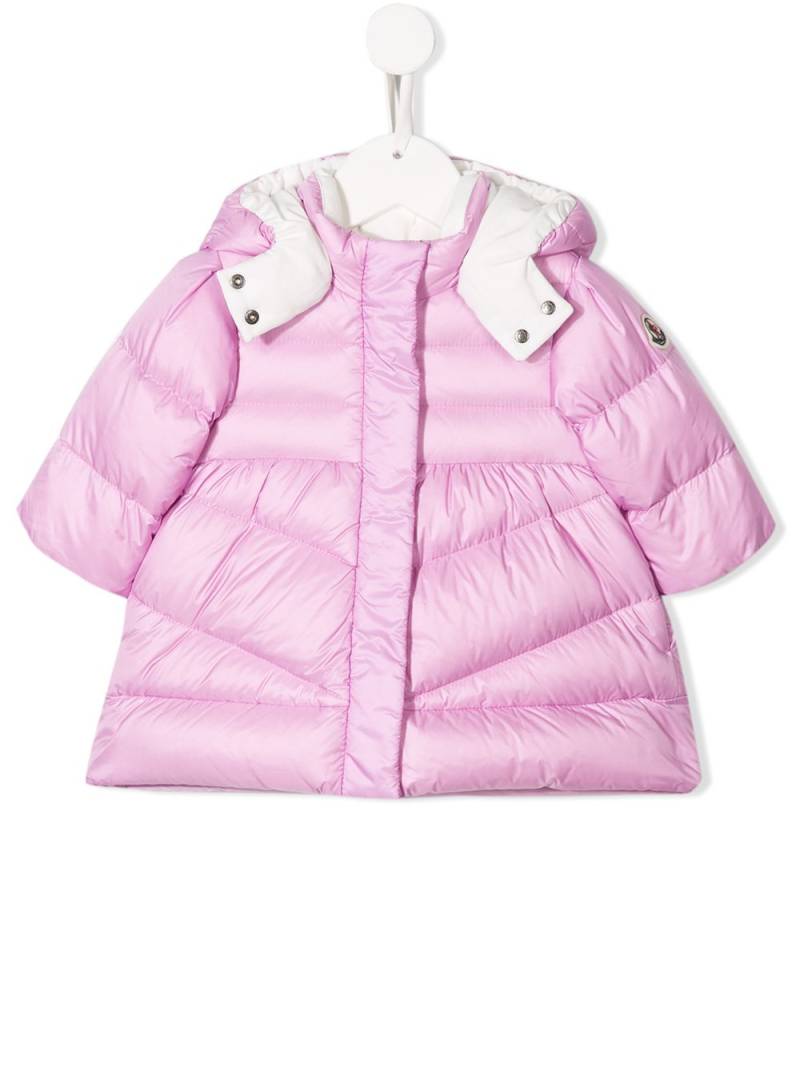 Moncler Enfant concealed padded jacket - Pink von Moncler Enfant