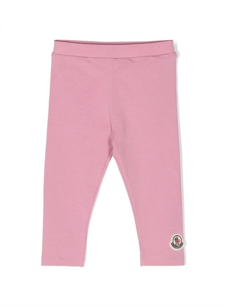 Moncler Enfant elasticated-waistband leggings - Pink von Moncler Enfant