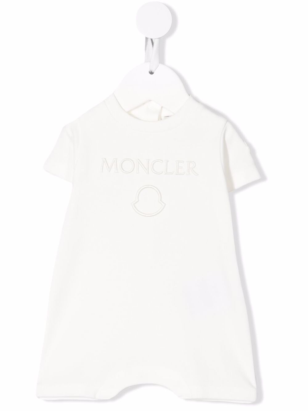 Moncler Enfant embroidered logo short-sleeve shorties - White von Moncler Enfant