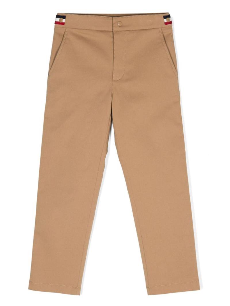 Moncler Enfant gabardine trousers - Neutrals von Moncler Enfant