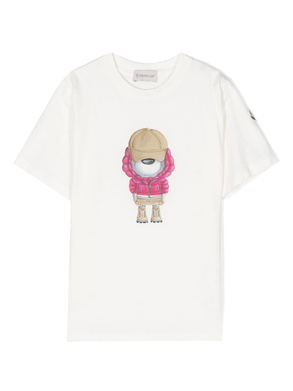 Moncler Enfant graphic-print cotton T-shirt - White von Moncler Enfant