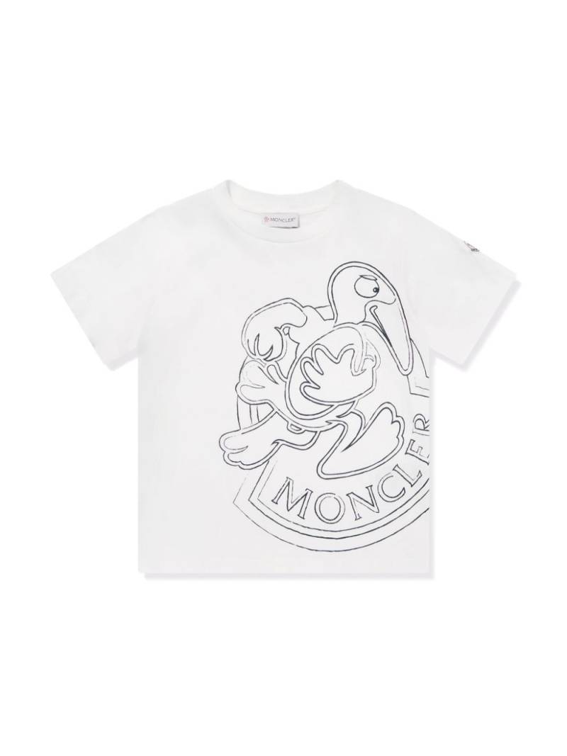 Moncler Enfant graphic-print t-shirt - White von Moncler Enfant