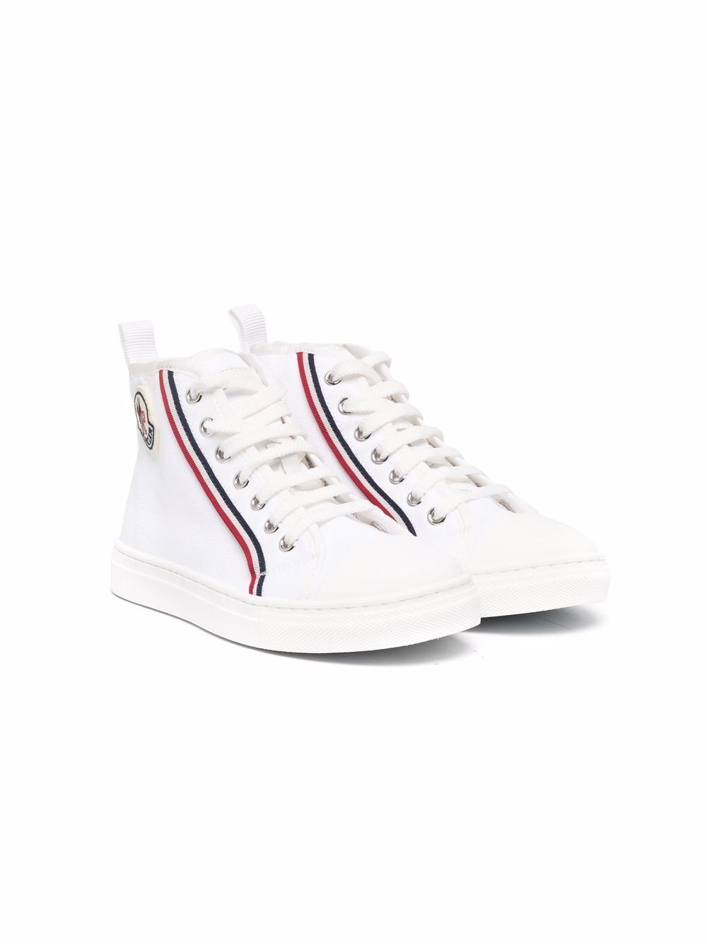 Moncler Enfant high-top lace-up trainers - White von Moncler Enfant