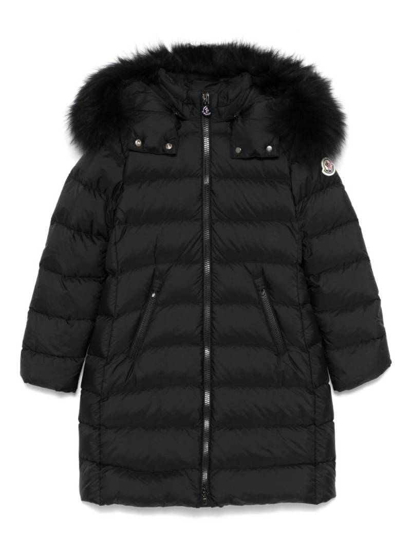 Moncler Enfant hooded down coat - Black von Moncler Enfant