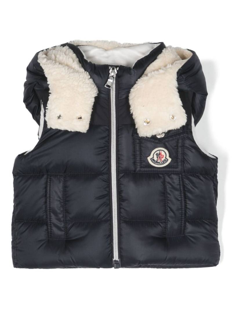 Moncler Enfant hooded gilet - Blue von Moncler Enfant