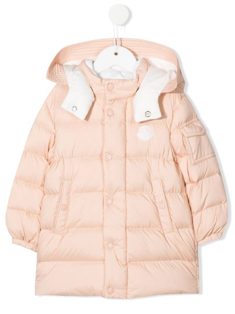 Moncler Enfant hooded puffer coat - Pink von Moncler Enfant