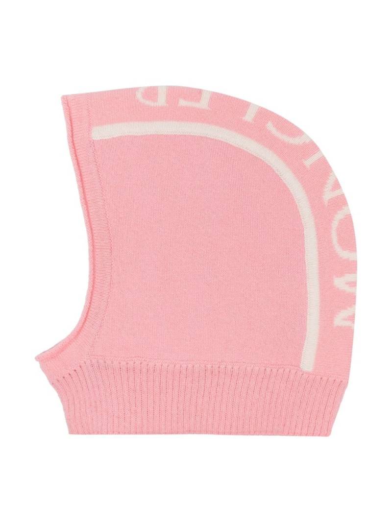 Moncler Enfant intarsia-knit wool balaclava - Pink von Moncler Enfant