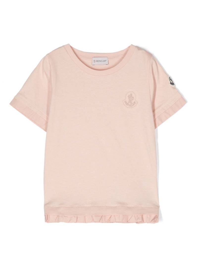 Moncler Enfant layered cotton T-shirt - Pink von Moncler Enfant