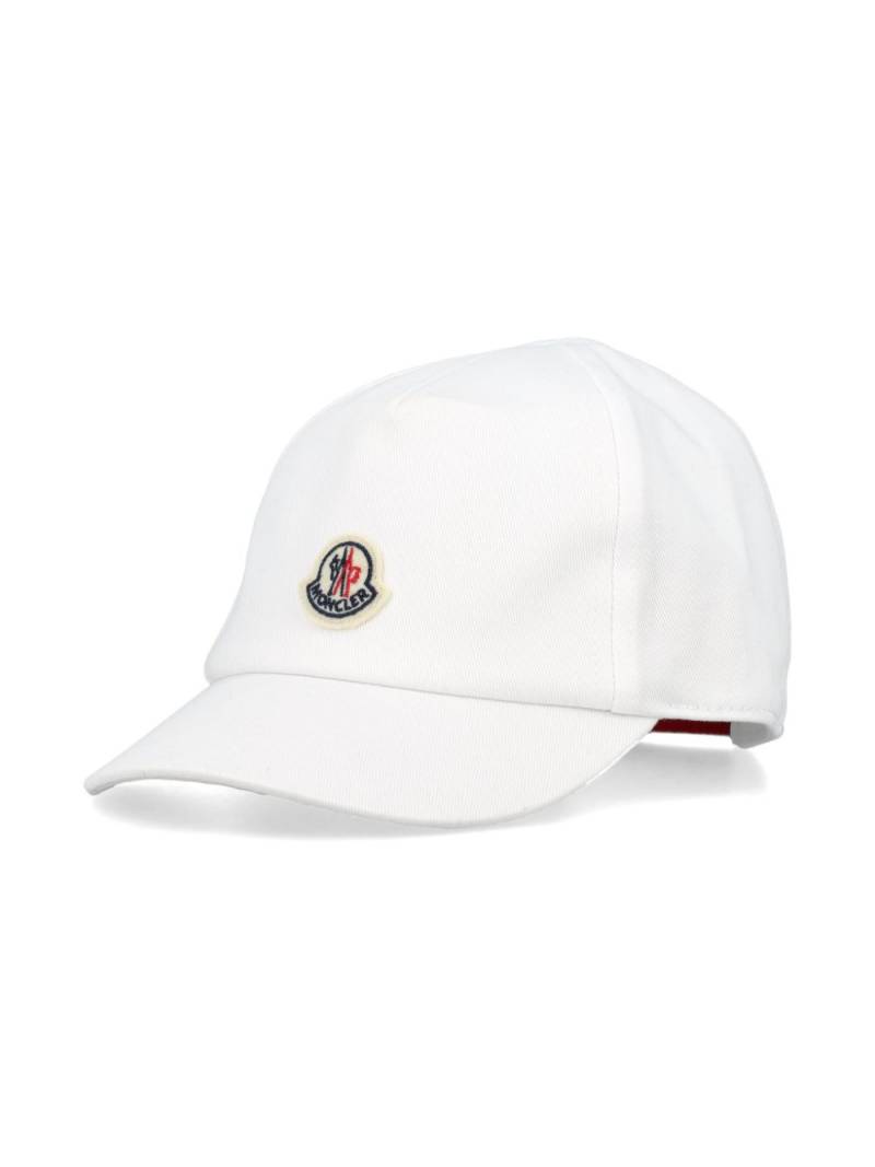 Moncler Enfant logo-appliqué baseball cap - White von Moncler Enfant