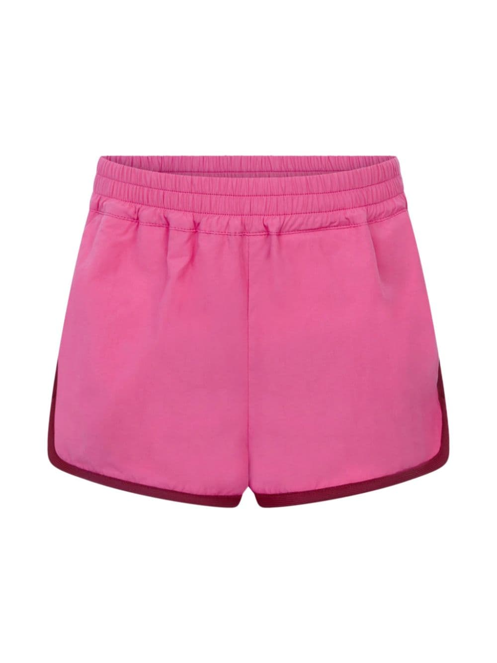 Moncler Enfant logo-appliqué elastic-waist shorts - Pink von Moncler Enfant