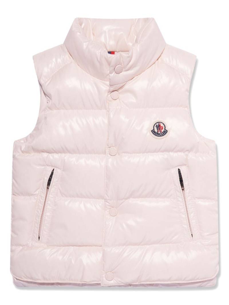 Moncler Enfant logo-appliqué gilet - Pink von Moncler Enfant