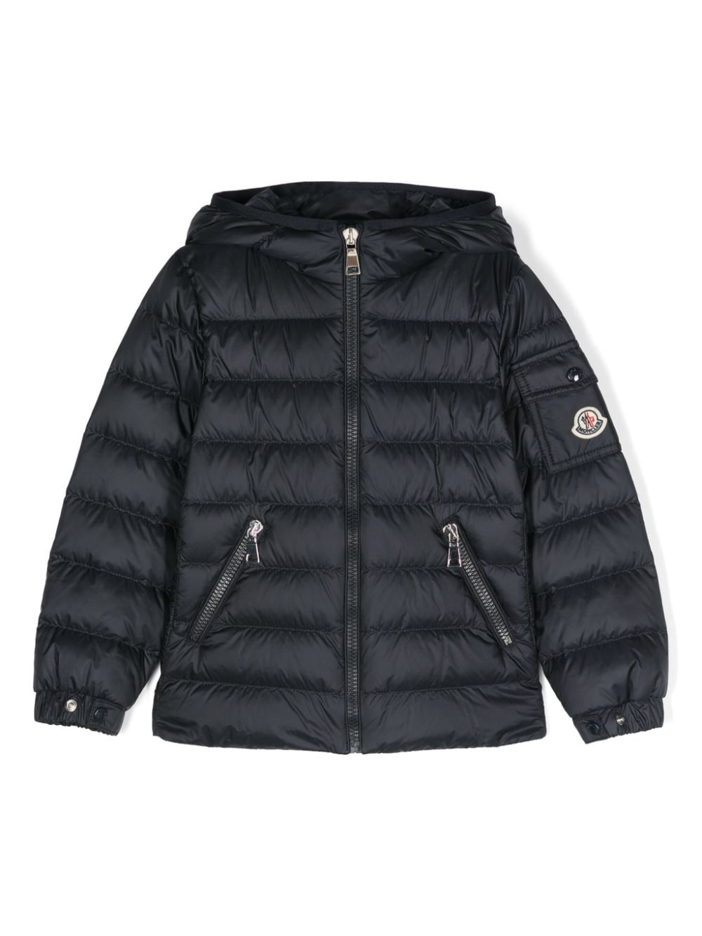 Moncler Enfant hooded quilted jacket - Blue von Moncler Enfant