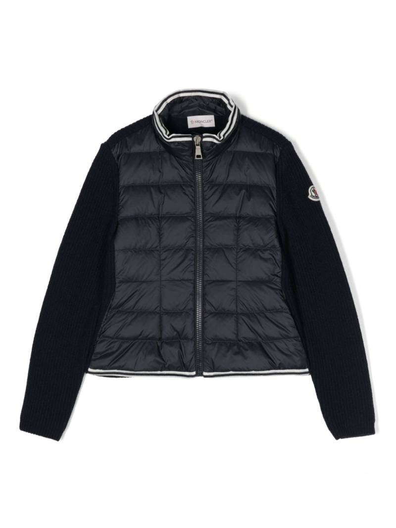 Moncler Enfant logo-appliqué padded jacket - Blue von Moncler Enfant