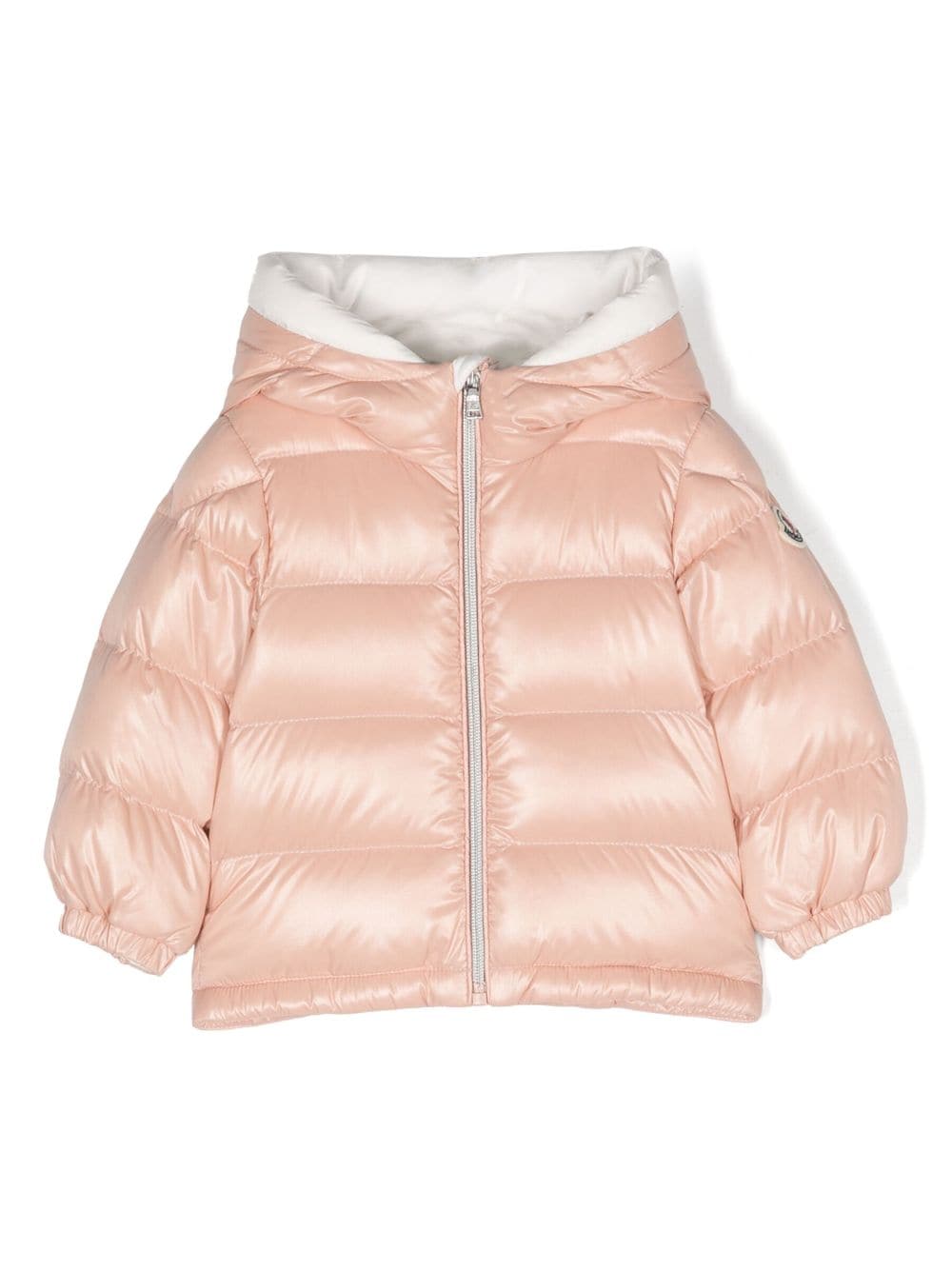 Moncler Enfant logo-appliqué padded jacket - Pink von Moncler Enfant